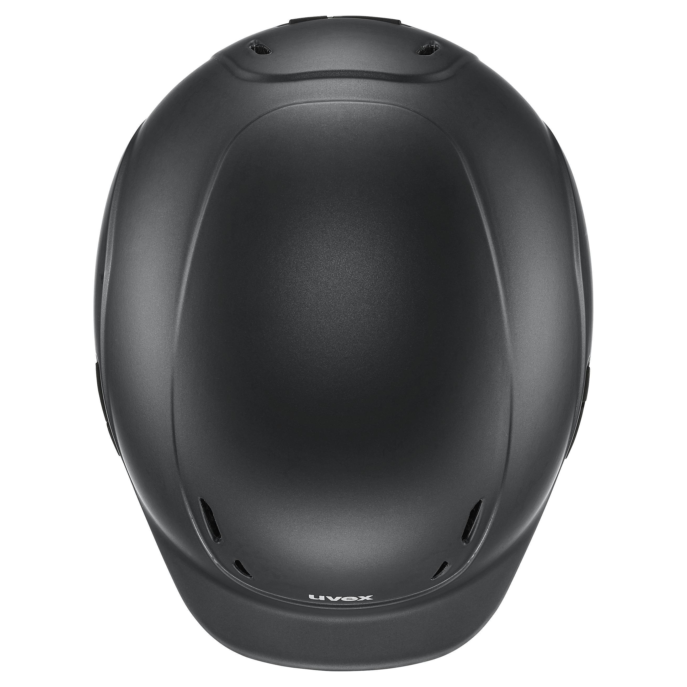 Uvex - Negro mate - Casco de equitación infantil ajustable talla 49-54 cm