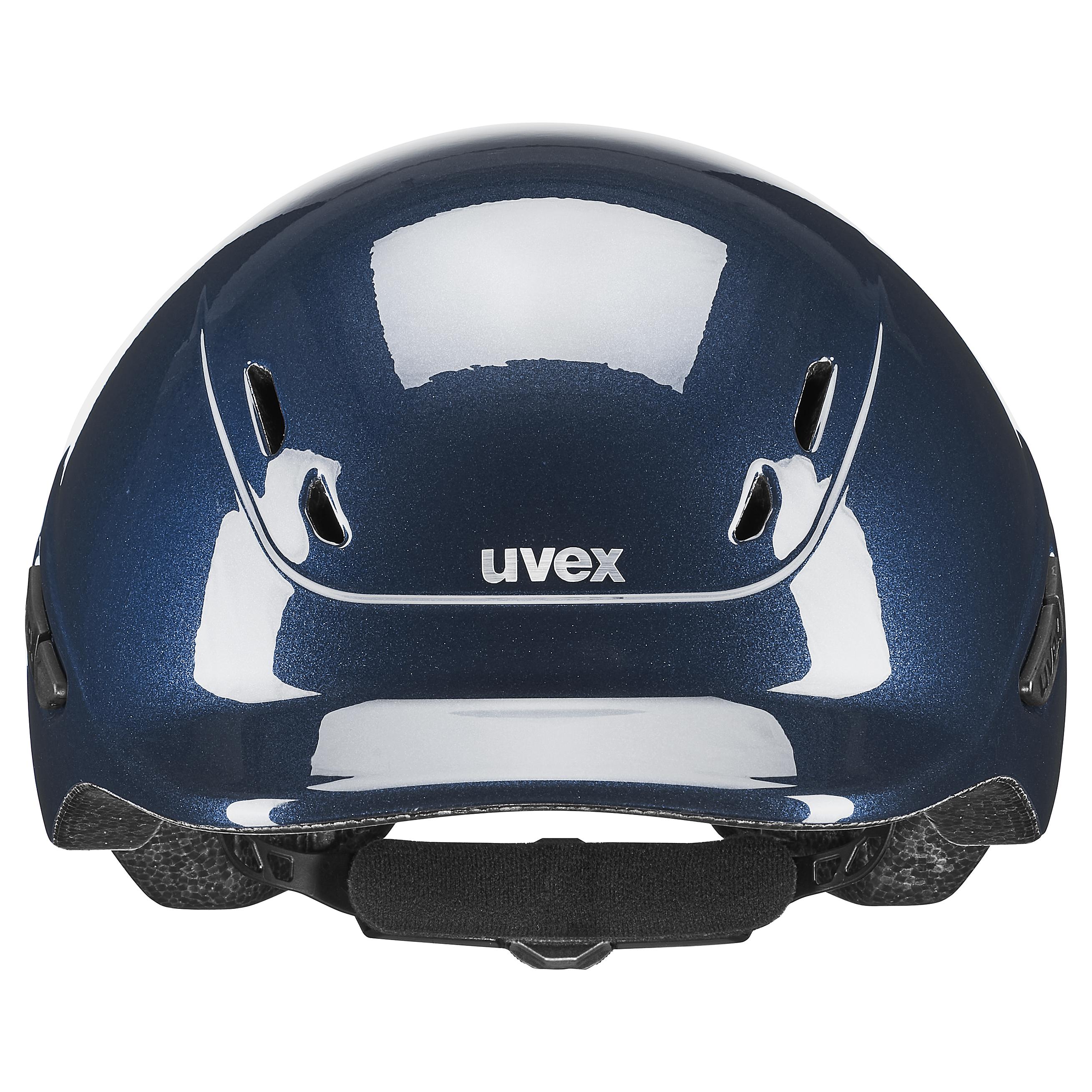 Uvex - Azul marino brillante - Casco de equitación infantil ajustable talla 49-54 cm