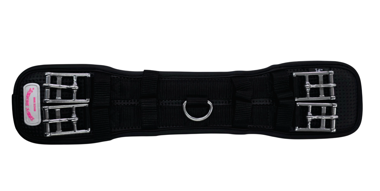 Inky Dinky Dressage magabelti stærðir 25cm/10" - 95cm/38"  