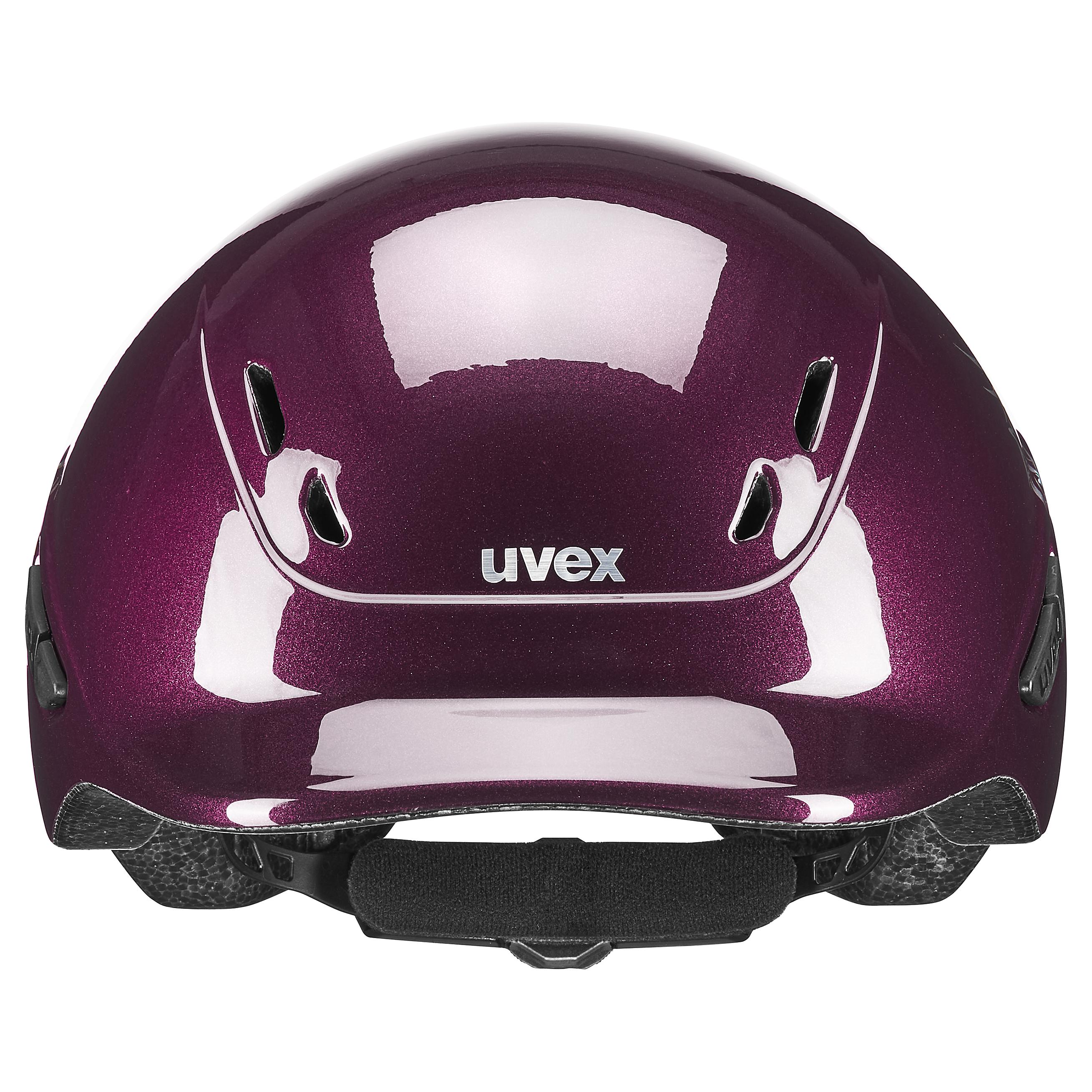 Uvex - Blank burgunder - Justerbar barnehjelm størrelse 49-54 cm