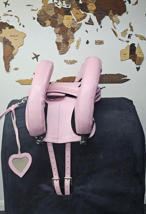 Roze lederen Inky Dinky Zadel® – NIEUW – Officieel